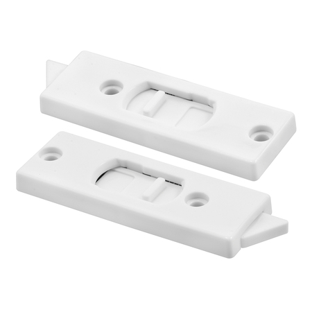 PRIME-LINE 3-3/8 in. White Plastic Window Lock with spring-loaded Tilt Latch Single Pack F 2599